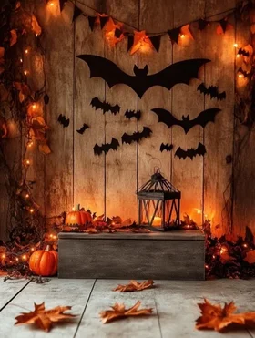 Halloween Pumpkins digital photography background